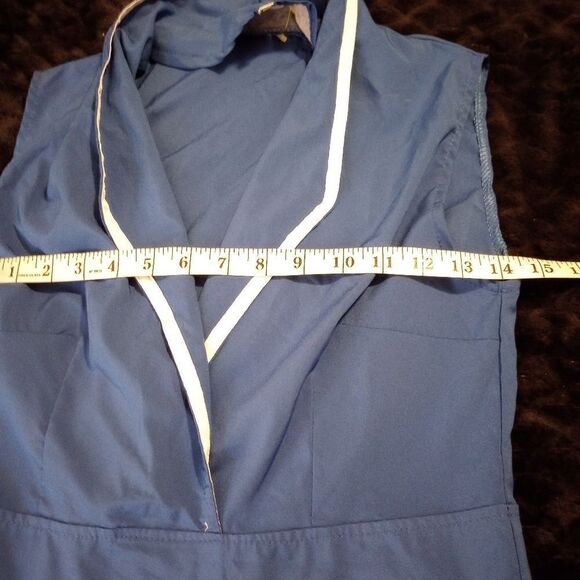 Sleeveless sailor mid length dress - Picture 7 of 9